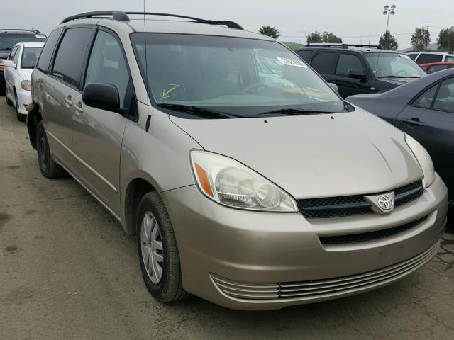 5TDZA23CX5S366414 - 2005 TOYOTA SIENNA CE GOLD photo 1