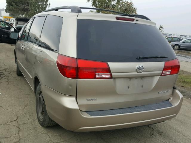 5TDZA23CX5S366414 - 2005 TOYOTA SIENNA CE GOLD photo 3