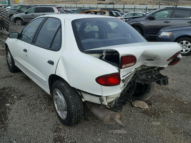 1G1JC5242X7102628 - 1999 CHEVROLET CAVALIER WHITE photo 3