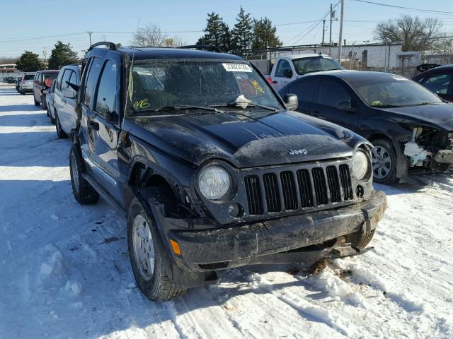 1J4GL48K16W267215 - 2006 JEEP LIBERTY SP BLACK photo 1