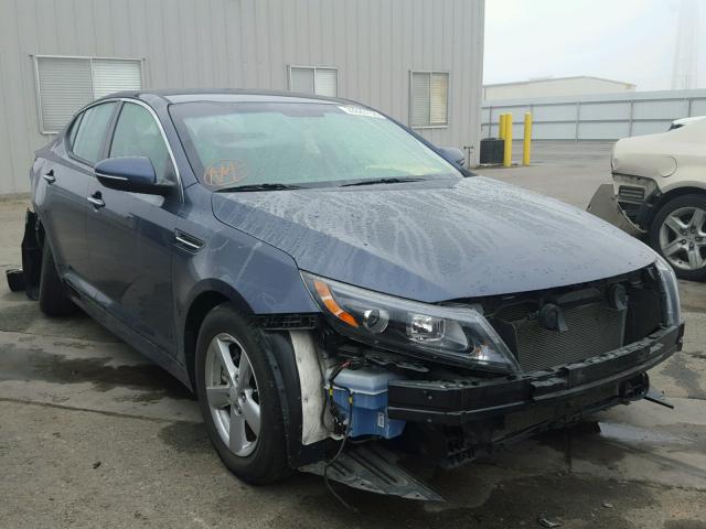 5XXGM4A70FG445724 - 2015 KIA OPTIMA LX BLUE photo 1