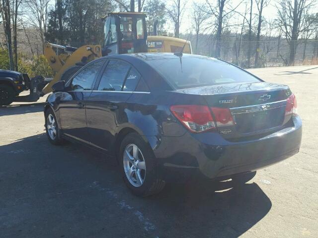 1G1PF5S92B7166318 - 2011 CHEVROLET CRUZE LT BLUE photo 3