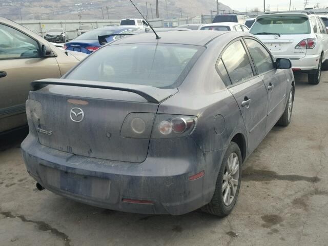 JM1BK324081851242 - 2008 MAZDA 3 S GRAY photo 4