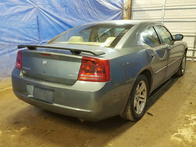 2B3KA43G66H215166 - 2006 DODGE CHARGER SE BLUE photo 4