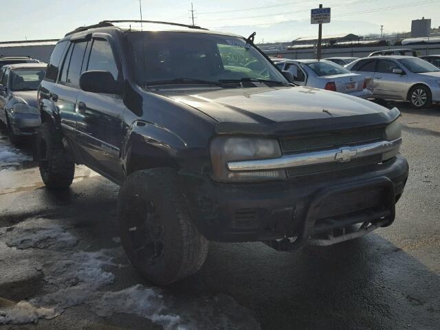 1GNDS13S122192171 - 2002 CHEVROLET TRAILBLAZE BLACK photo 1