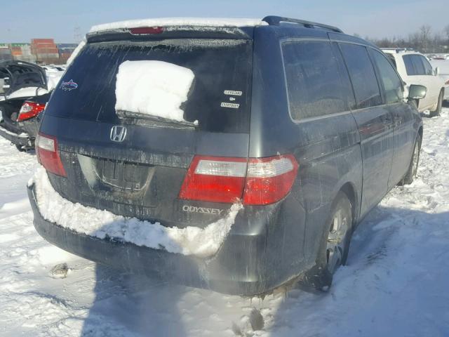 5FNRL38715B093069 - 2005 HONDA ODYSSEY EX GRAY photo 4