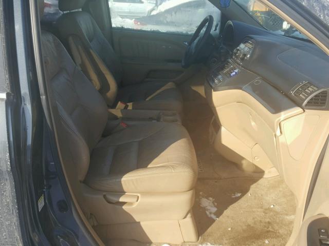 5FNRL38715B093069 - 2005 HONDA ODYSSEY EX GRAY photo 5