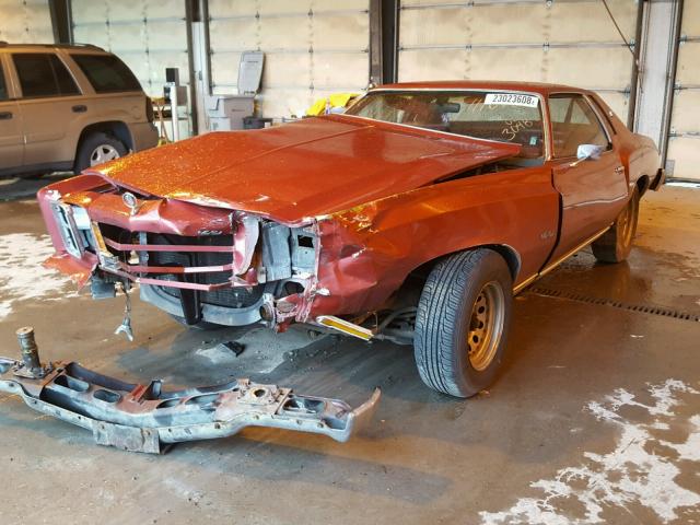 1H57U7Z423048 - 1977 CHEVROLET MONTE CARL ORANGE photo 2