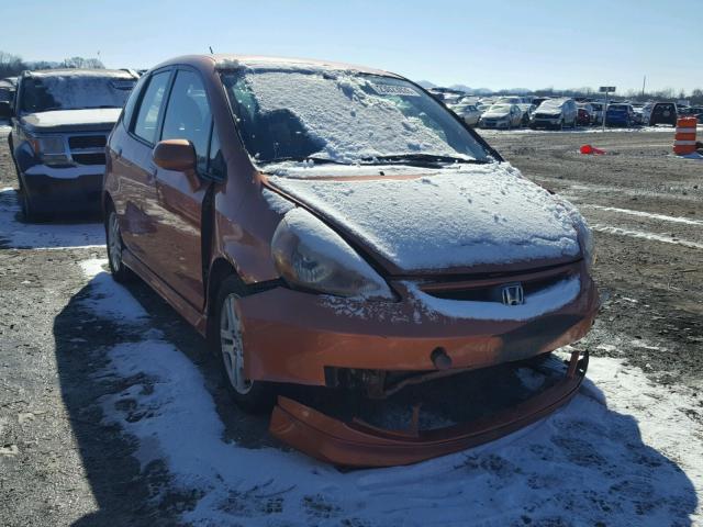 JHMGD37698S032474 - 2008 HONDA FIT SPORT ORANGE photo 1