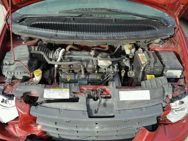 2A4GP44R77R252543 - 2007 CHRYSLER TOWN & COU RED photo 7