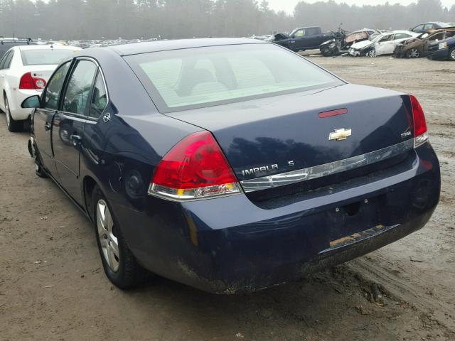 2G1WB55K979146708 - 2007 CHEVROLET IMPALA LS BLUE photo 3