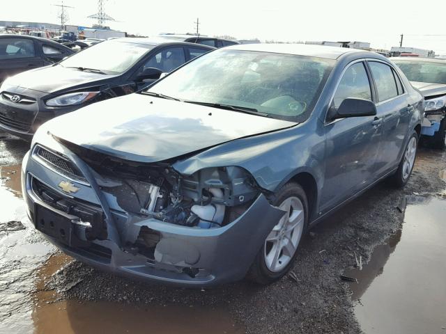 1G1ZG57B39F209212 - 2009 CHEVROLET MALIBU LS BLUE photo 2