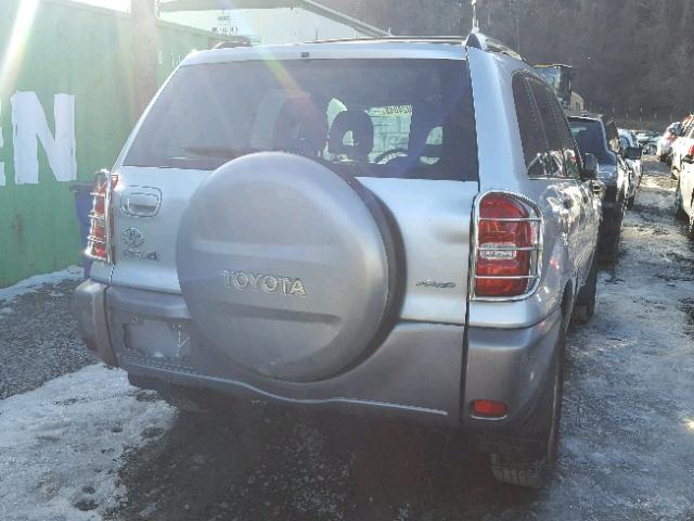 JTEHD20V446011726 - 2004 TOYOTA RAV4 SILVER photo 4