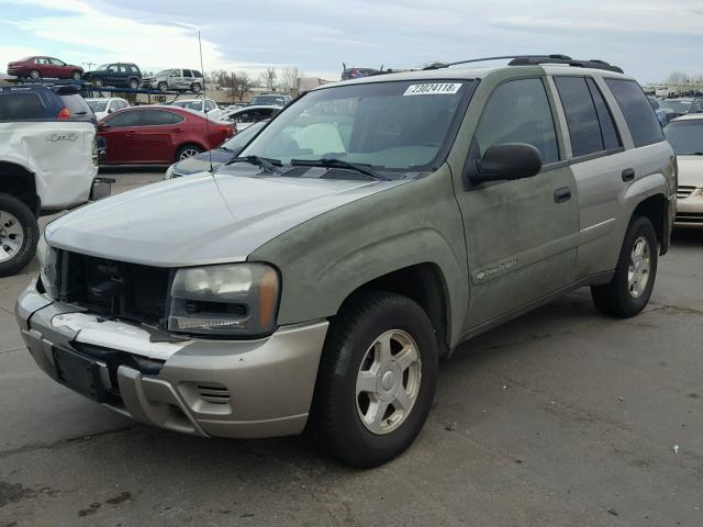 1GNDT13SX22475925 - 2002 CHEVROLET TRAILBLAZE GOLD photo 2