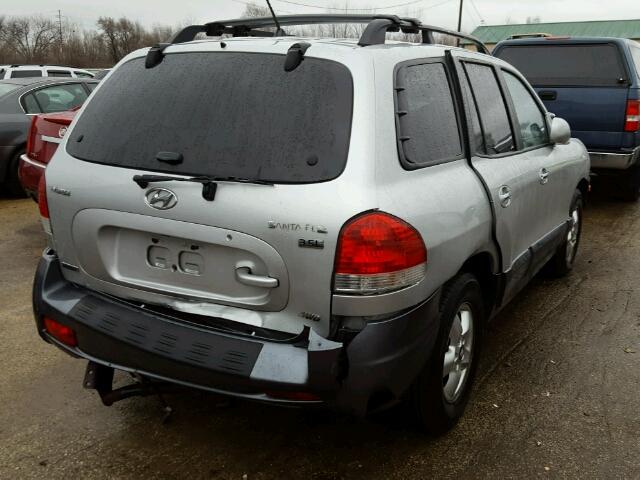 KM8SC73EX6U102290 - 2006 HYUNDAI SANTA FE G SILVER photo 4