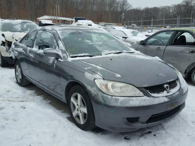 1HGEM22935L035222 - 2005 HONDA CIVIC EX GRAY photo 1