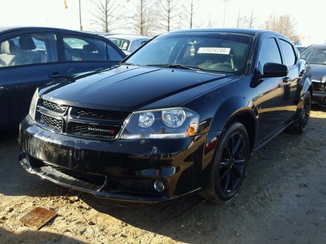 1C3CDZCB8DN655104 - 2013 DODGE AVENGER SX BLACK photo 2