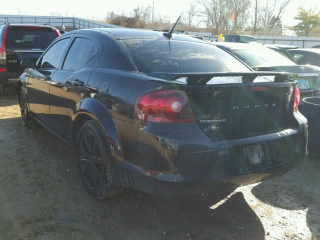 1C3CDZCB8DN655104 - 2013 DODGE AVENGER SX BLACK photo 3