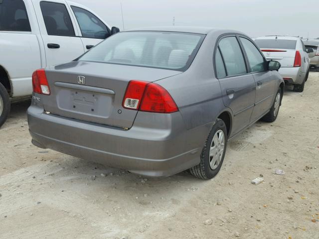 1HGES16495L009299 - 2005 HONDA CIVIC DX GRAY photo 4