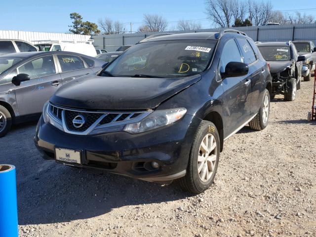 JN8AZ1MU3BW060341 - 2011 NISSAN MURANO S BLACK photo 2