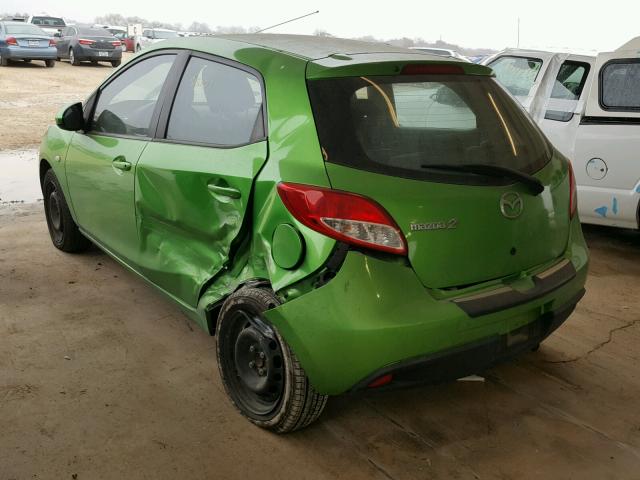 JM1DE1KY8C0149725 - 2012 MAZDA MAZDA2 GREEN photo 3