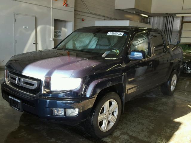 5FPYK16549B103286 - 2009 HONDA RIDGELINE BLUE photo 2