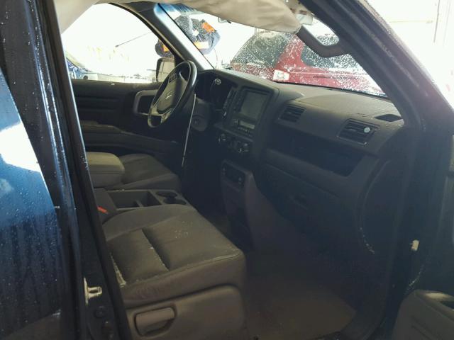 5FPYK16549B103286 - 2009 HONDA RIDGELINE BLUE photo 5