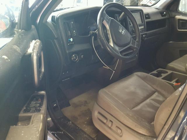 5FPYK16549B103286 - 2009 HONDA RIDGELINE BLUE photo 9