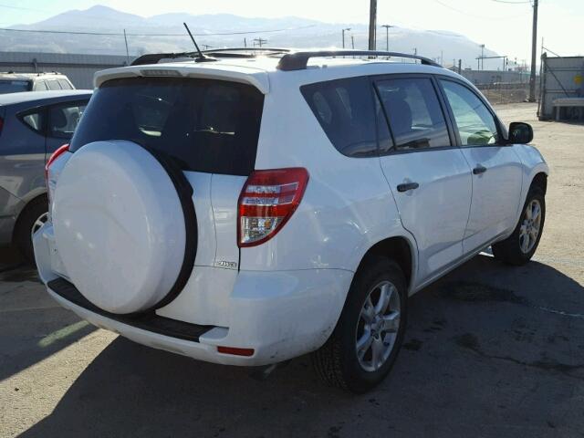 2T3BK4DVXAW029325 - 2010 TOYOTA RAV4 WHITE photo 4