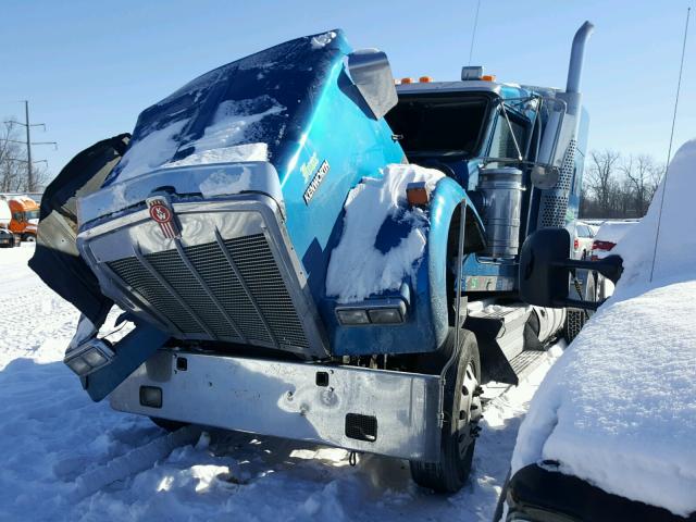 1XKWD48XXEJ404646 - 2014 KENWORTH CONSTRUCTI BLUE photo 2