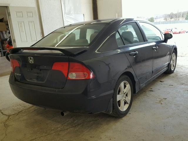 1HGFA16807L051633 - 2007 HONDA CIVIC EX შავი ფოტო 4