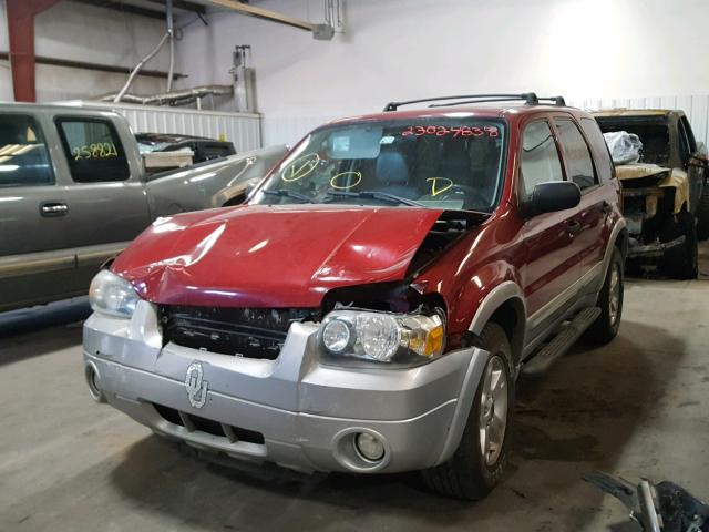 1FMYU03177KB19802 - 2007 FORD ESCAPE XLT RED photo 2