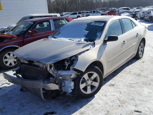 1G11B5SA4DF297478 - 2013 CHEVROLET MALIBU LS BEIGE photo 2