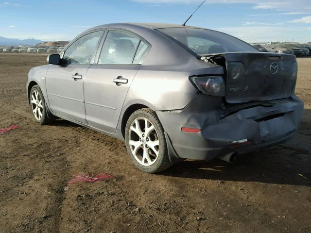 JM1BK32FX91223420 - 2009 MAZDA 3 I GRAY photo 3