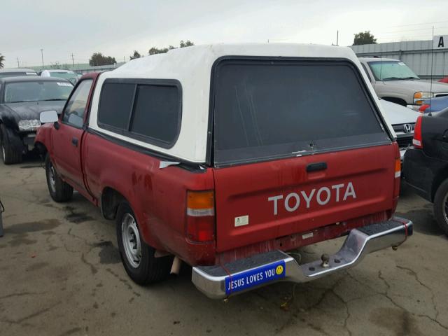 JT4RN81A0N0102310 - 1992 TOYOTA PICKUP 1/2 RED photo 3