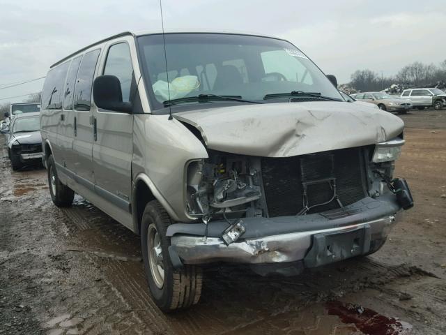 1GAHG39R521149267 - 2002 CHEVROLET EXPRESS G3 GRAY photo 1