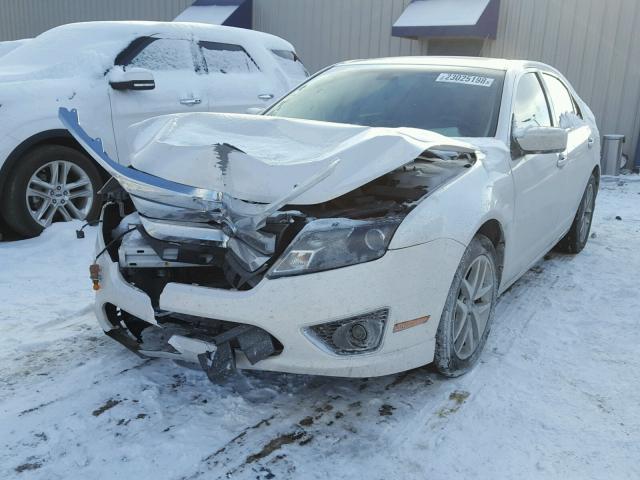 3FAHP0JG4CR411065 - 2012 FORD FUSION SEL WHITE photo 2