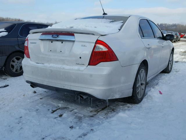 3FAHP0JG4CR411065 - 2012 FORD FUSION SEL WHITE photo 4