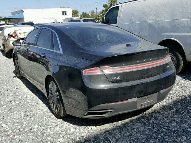 3LN6L2GK8FR610964 - 2015 LINCOLN MKZ BLACK photo 3