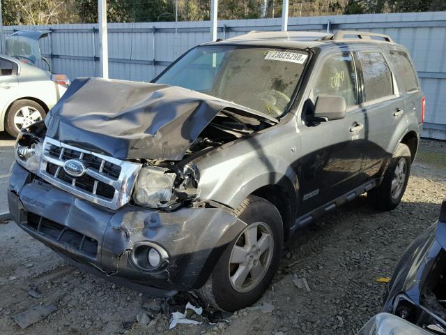 1FMCU03198KE49789 - 2008 FORD ESCAPE XLT GRAY photo 2