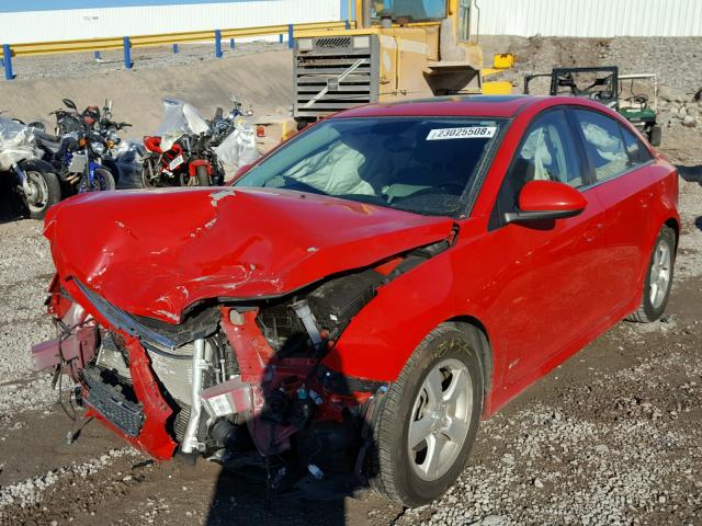 1G1PC5SB9D7128762 - 2013 CHEVROLET CRUZE LT RED photo 2