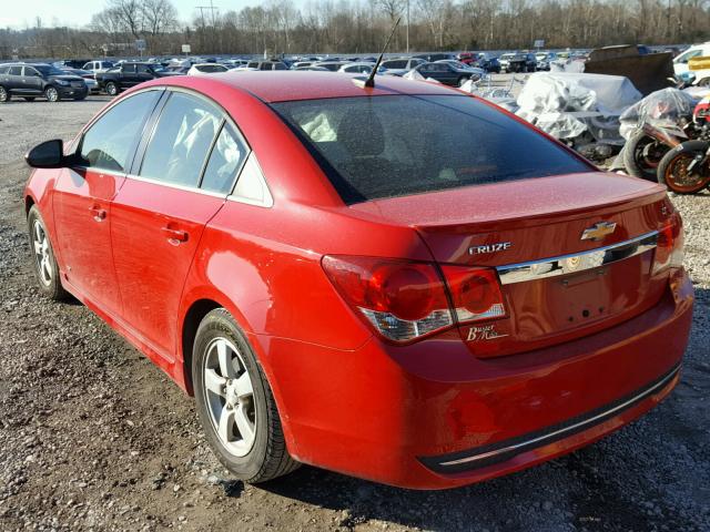 1G1PC5SB9D7128762 - 2013 CHEVROLET CRUZE LT RED photo 3