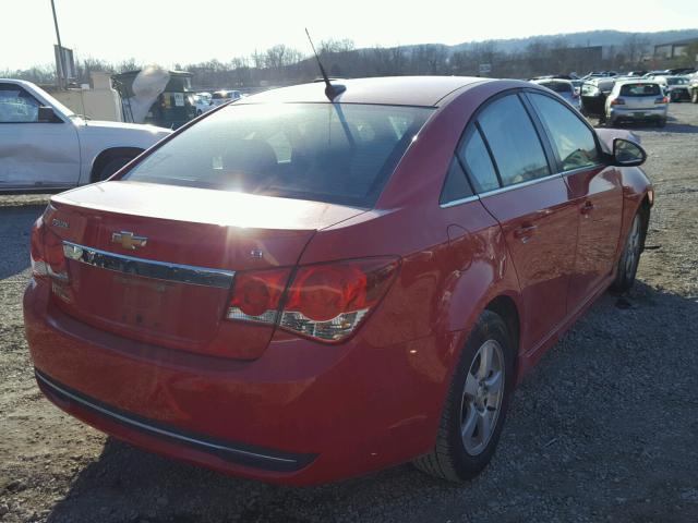 1G1PC5SB9D7128762 - 2013 CHEVROLET CRUZE LT RED photo 4