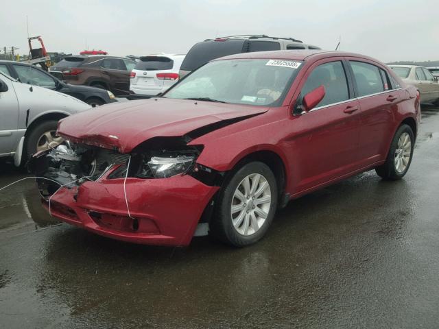 1C3CCBBB9DN575399 - 2013 CHRYSLER 200 TOURIN MAROON photo 2