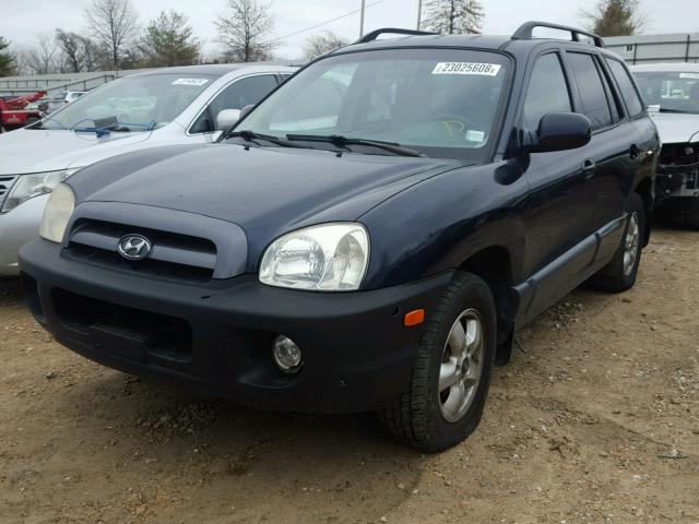 KM8SC73D85U897412 - 2005 HYUNDAI SANTA FE G BLUE photo 2