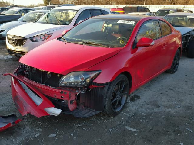 JTKDE177450053344 - 2005 TOYOTA SCION TC RED photo 2