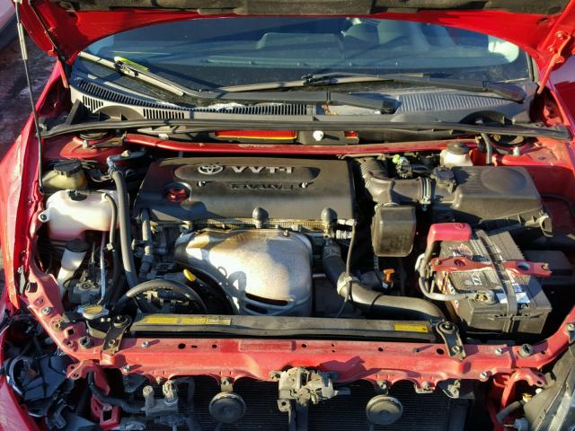 JTKDE177450053344 - 2005 TOYOTA SCION TC RED photo 7