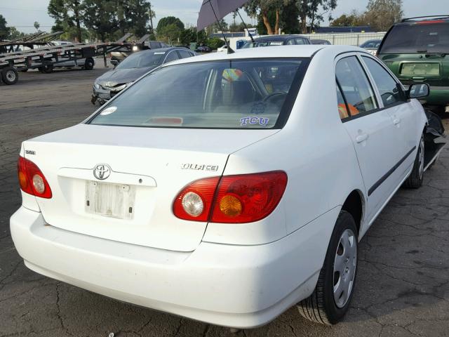 1NXBR32E34Z336762 - 2004 TOYOTA COROLLA CE WHITE photo 4