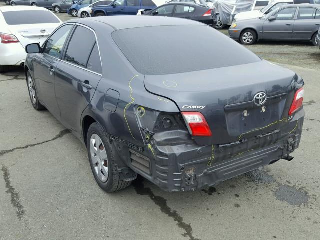 4T1BE46K48U200812 - 2008 TOYOTA CAMRY CE CHARCOAL photo 3