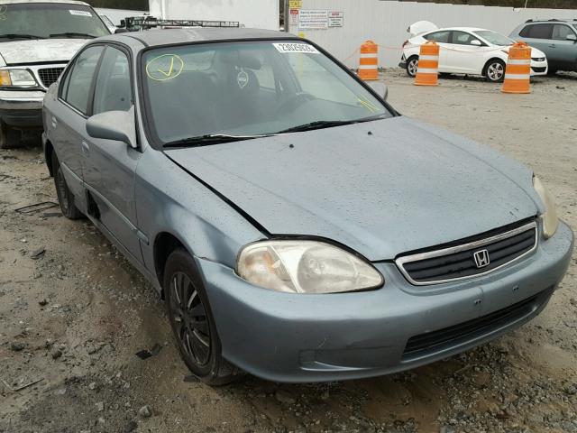 2HGEJ6615YH562958 - 2000 HONDA CIVIC BASE BLUE photo 1